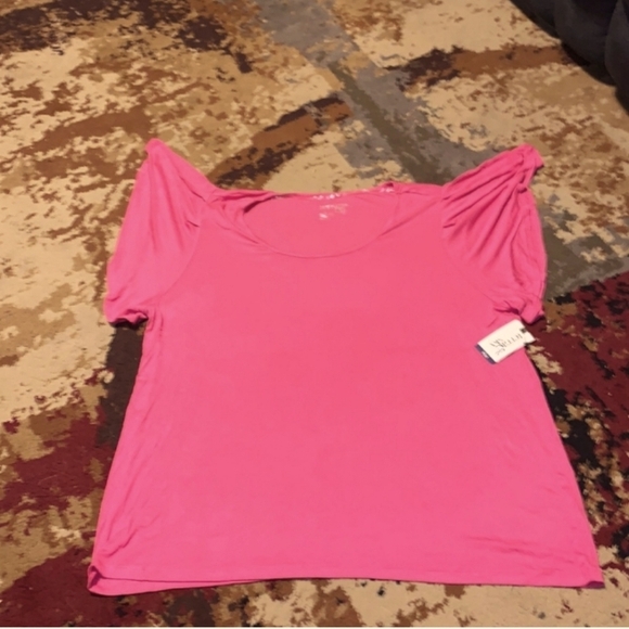 Terra & Sky plus sz womens Pink Top sz 2X, NWTS - Picture 1 of 4